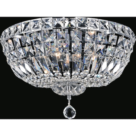 Cwi Lighting Stefania 6 Light Bowl Flush Mount With Chrome Finish 8003C18C